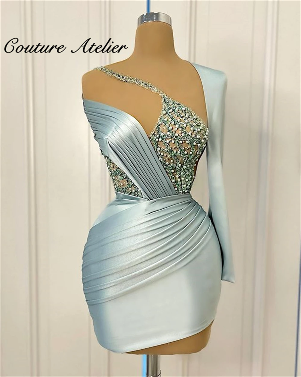 Long Sleeve Prom Dresses Mermiad Party Gown Cocktail Gowns