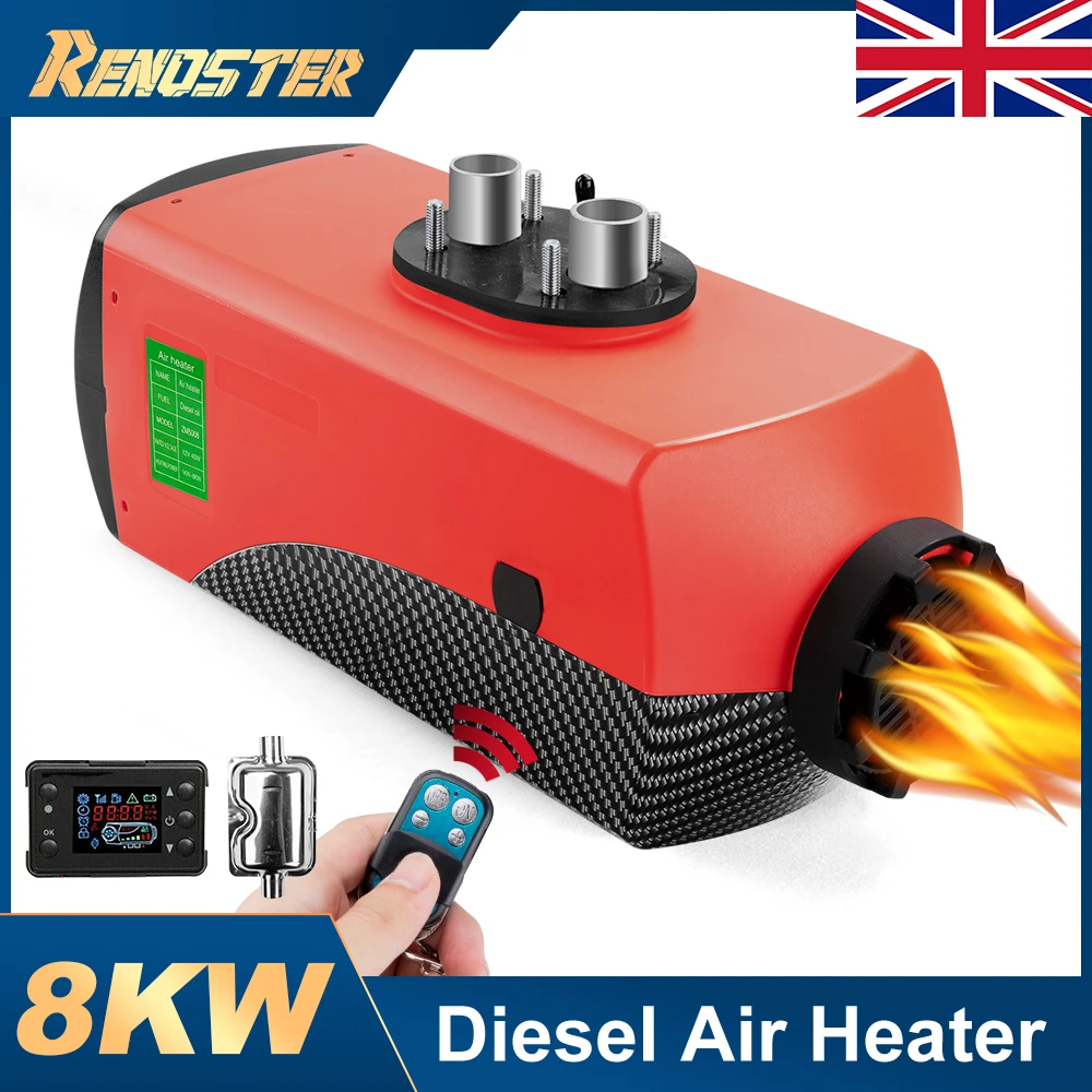Chauffage Diesel Autonome 12V 2KW/5KW/8KW - Pour Voiture, Camping-car, Bateau, Avec écran LCD Et Télécommande
