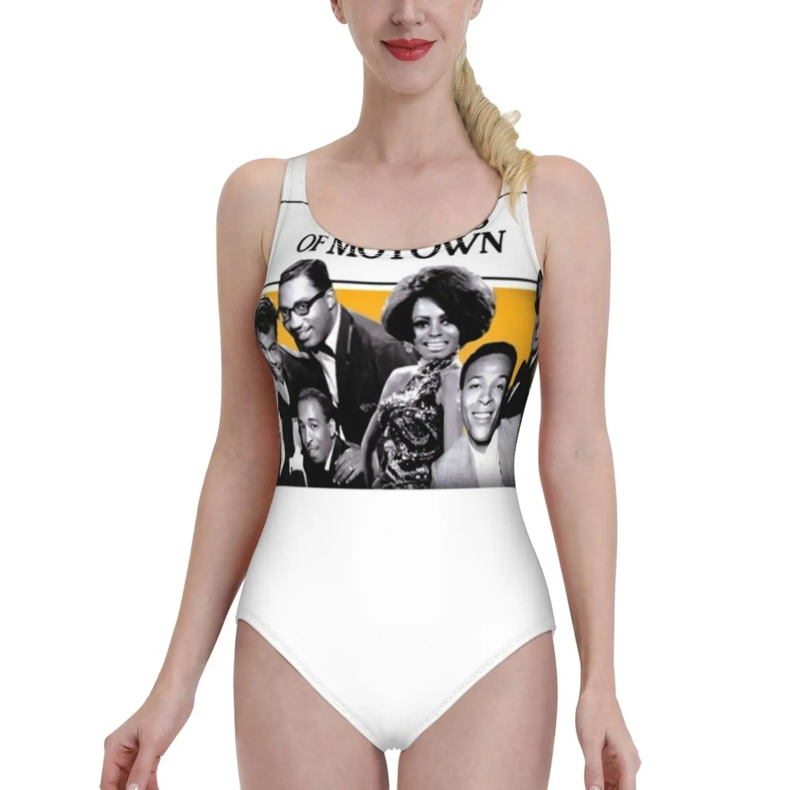 

Legends Of Motown One-Piece Swimsuit Women Sexy Monokini Bathing Suits New Girl Beach Swimwear Soul Northen Soul Motown Detroit
