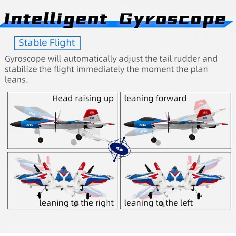 F22 RC Schaumstoffflugzeug, 4 Kanäle, 6G, automatische Stabilisierung mit 4K-Kamera, Stunt-Fernsteuerung, Flugzeugspielzeug für_voghion.com
