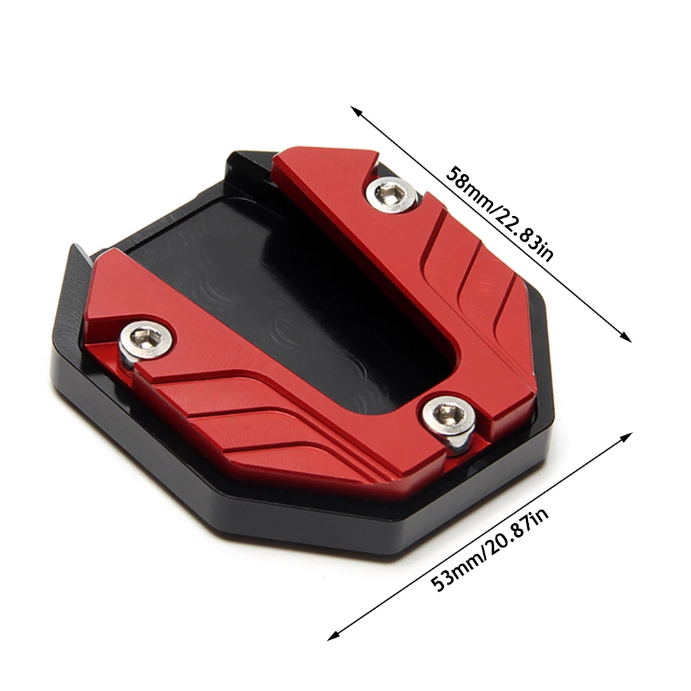 Universal Scooter Motorcycle Bike Kickstand Extender Foot Side Stand Extension Pad Support Plate Anti-skid Enlarged Base scooter kickstand extender