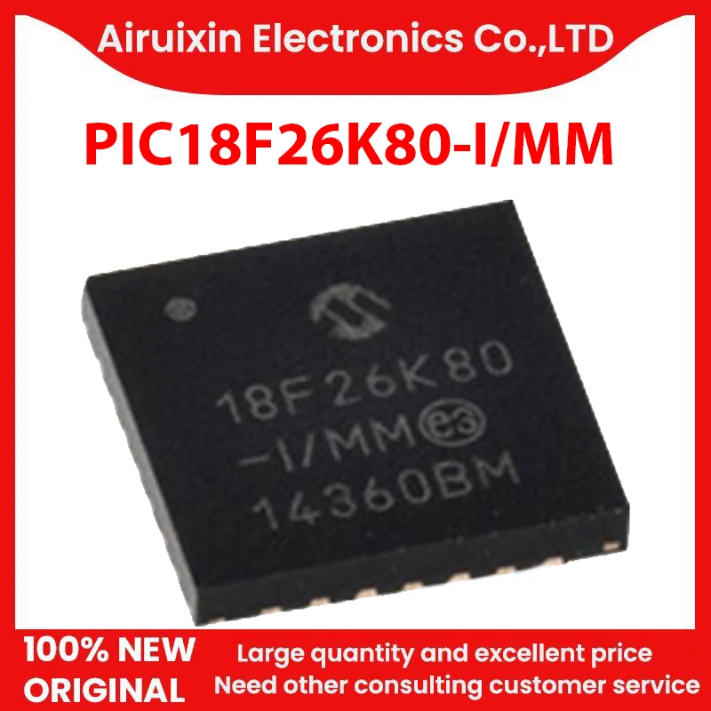 

100% New and Original PIC18F26K80-I/MM QFN28 1PCS/LOT