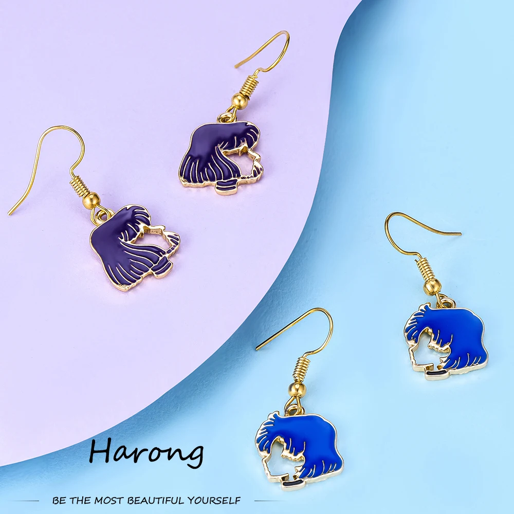Harong Sailor Moon Orecchini Pendenti Smaltati Sailor Mercury Anime Jewelry Orecchini Gioielli Girly Per Regali Per Ragazze