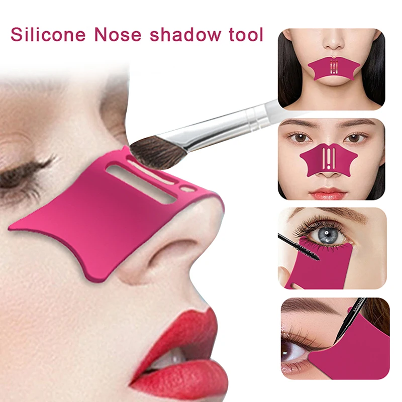 

Silicone Nose Make Up Aid Nose Shadows Makeup Tool Professional Eyeliner Make-up Stencils Cosmetic Auxiliary Repair Tools