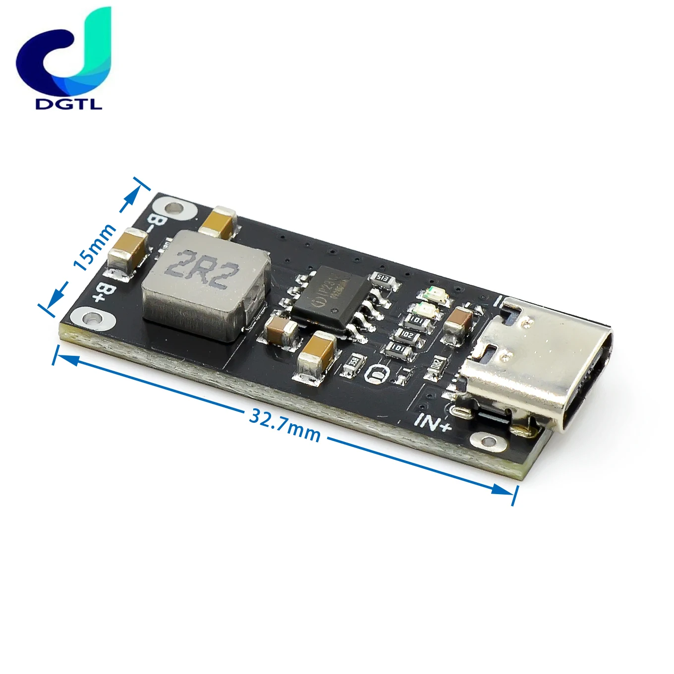 유형 C USB 입력 고전류 3A 폴리머 삼원 리튬 배터리 빠른 고속 충전 보드 IP2312 CC/CV 모드 5V  4.2V