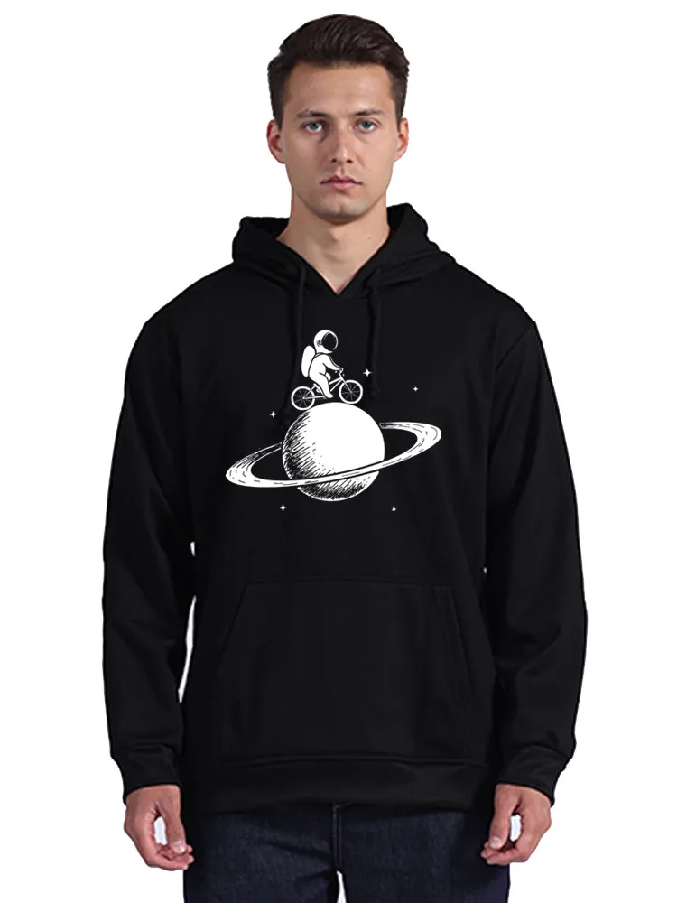 

Men Cotton Funny hoodie Space Design Print Casual Funny Pullover Sweatshirts Unisex Coat