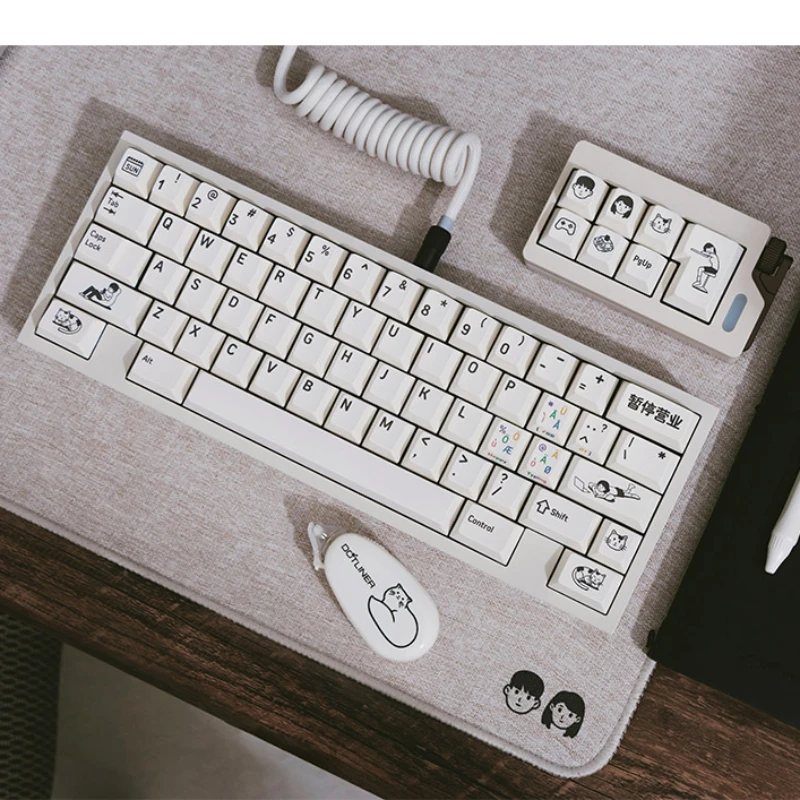 Echome-business Tema Keycap Grupo Pbt Dye-sublimation Cap Teclado Personalizado Perfil Cereja Teclado Mecânico - Imagem 4