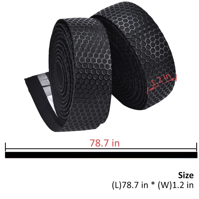 Bike Handlebar Tape Road Bicycle Anti-slip Silica Gel EVA Shock Absorption Handle Bar Tape Cycling Wrap End Plug