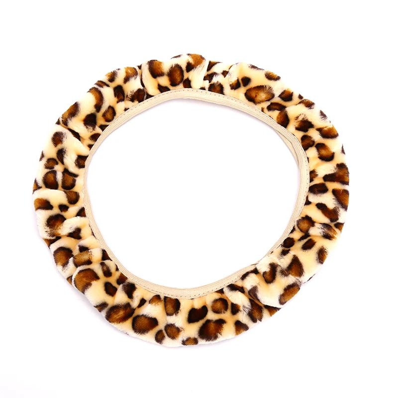 3 Teile/satz Mode Leopard Gedruckt Lenkrad Abdeckung Hand Brems Getriebe Schutzkappe für Auto Auto Zubehör – Detail 5