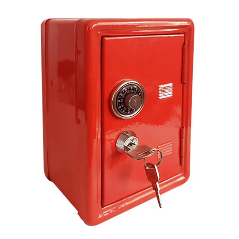 1Pc Mini Safe Box Piggy Bank Password Money Boxes Cash Coins Saving Box With Keys Students Coin Piggy Bank Moneybox piggy bank coin bank coin holder coin saver cash box safe box secret safe box