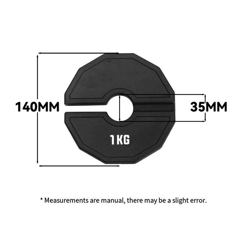 Gym Micro-Plates Dumbbell Fractional Weight Plate Rubber Fractional Weight Plates Add-On Change Black