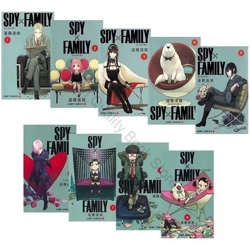 

1 Book Japanese Anime SPY×FAMILY Official Comic Book Volume 1-7 SPY FAMILY Funny Humor Manga Books Chinese and English Versions