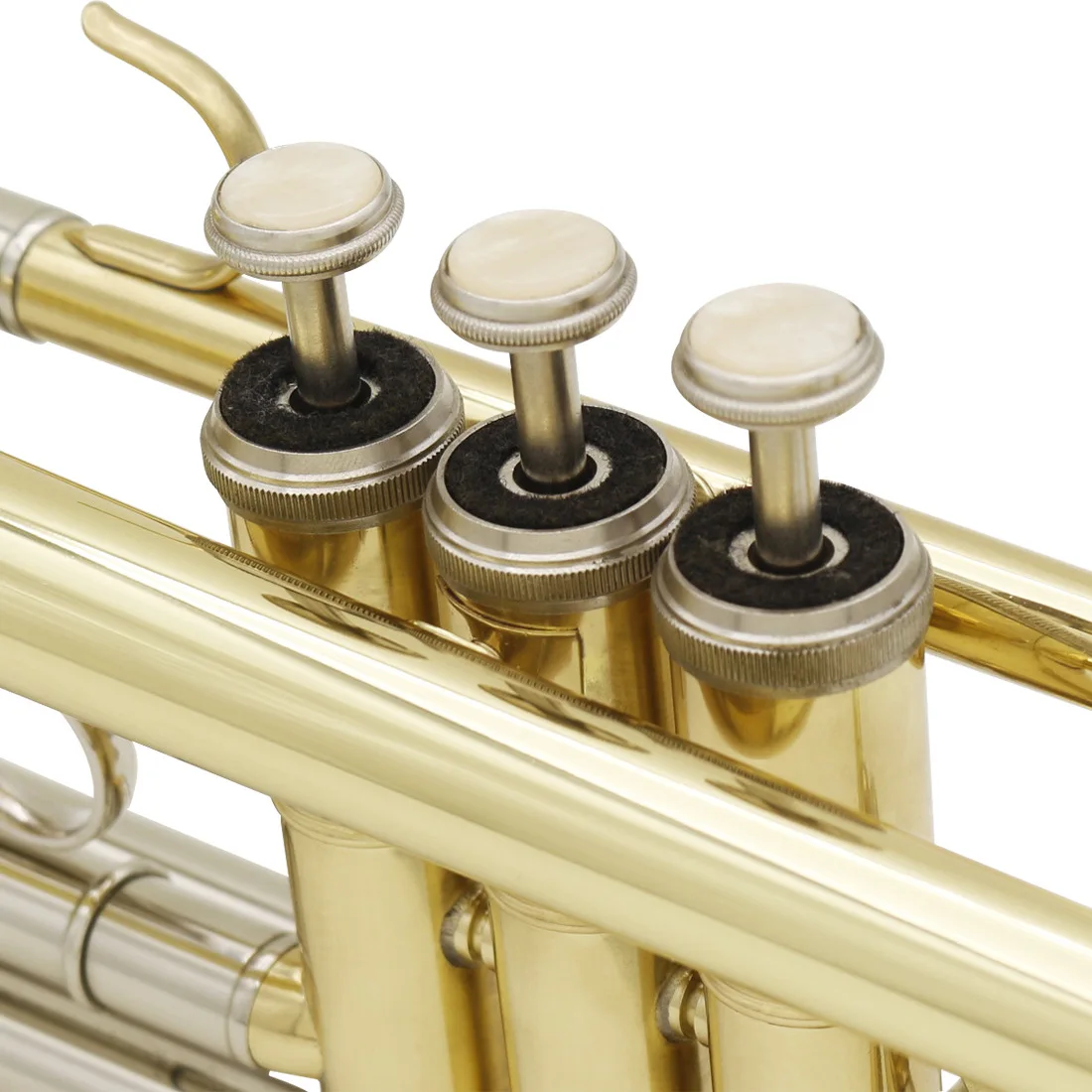 Bb Trumpet Gold silver plated two-color musical instrument