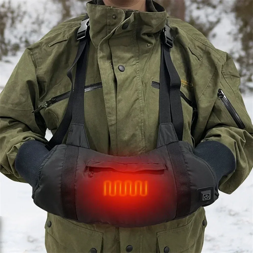 USB Electric Heating Winter Hand Warm Gloves 3Grades Temperature Adjustable Hand Warmer Outdoor Heated Thermal Glove Accessories sports gloves