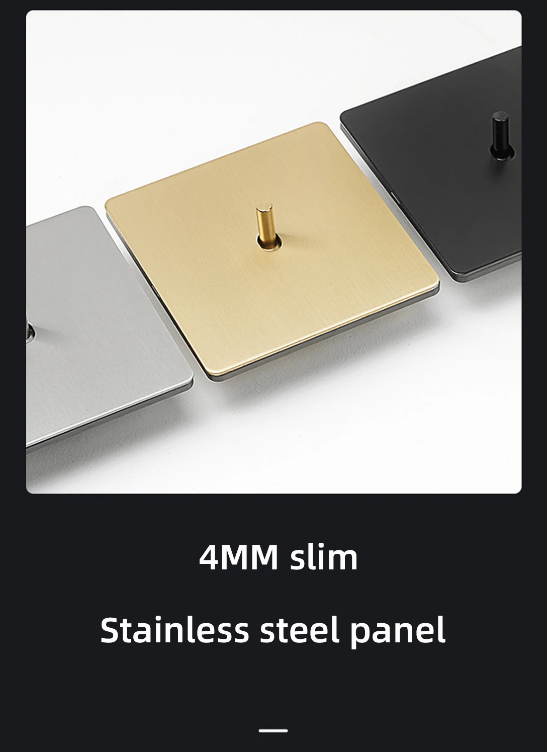 Wall lamp toggle retro switch panel 1-4 Gang2Way EU matte gold brushed stainless steel antique switch Sd4189e65ace44943bf606e7ee7d4eefbU