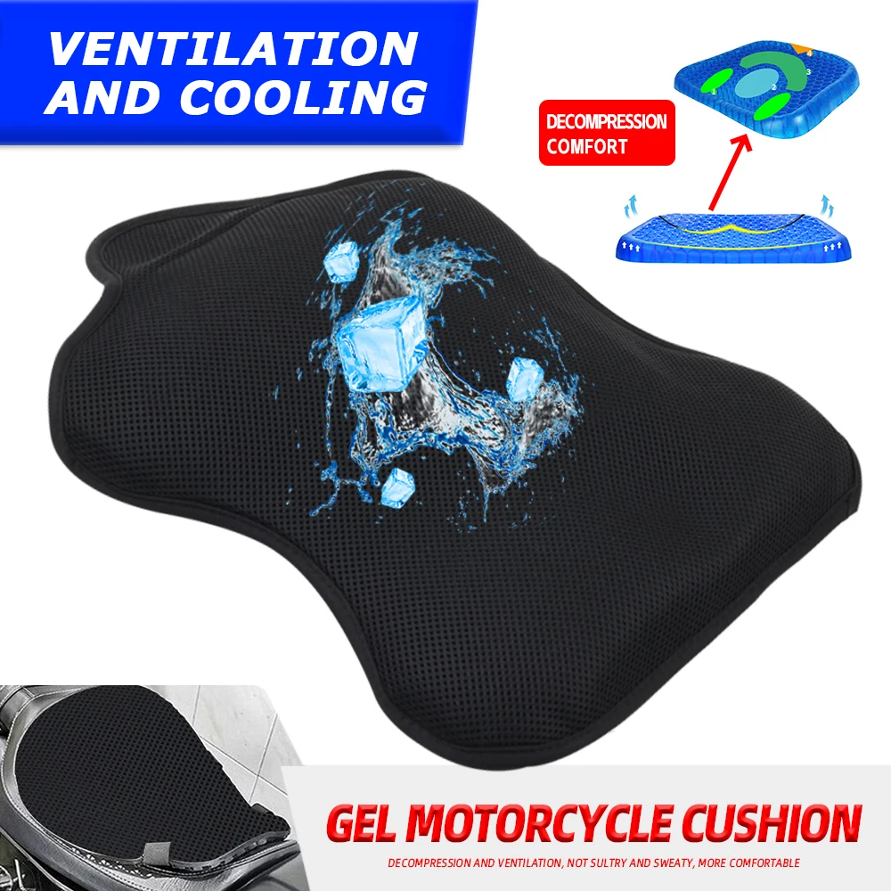 Motorfiets Accessoires Schokabsorptie Gel Zitkussen Cover Overdrukventiel Pad Voor Honda NC750X NC700X Nc 700 X S Nc 750 X S