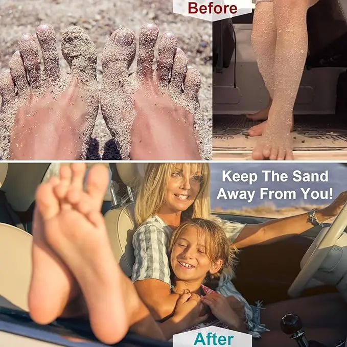 Sand Removal Bag for Beach Sand Off Beach Mitts Sand Removal Bag Convenient for Your Beach Travel JAN88 6