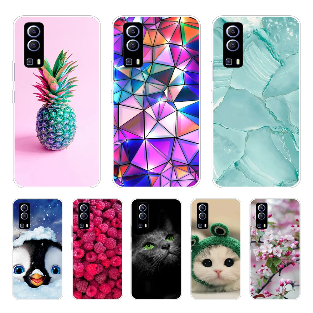 Per Coque Vivo Y72 5G Custodia Cover Posteriore In Silicone Custodia Per Telefono Per Vivo Y72 5G Custodie Paraurti Morbido Funda Per Vivo Y 72 5G 6.5
