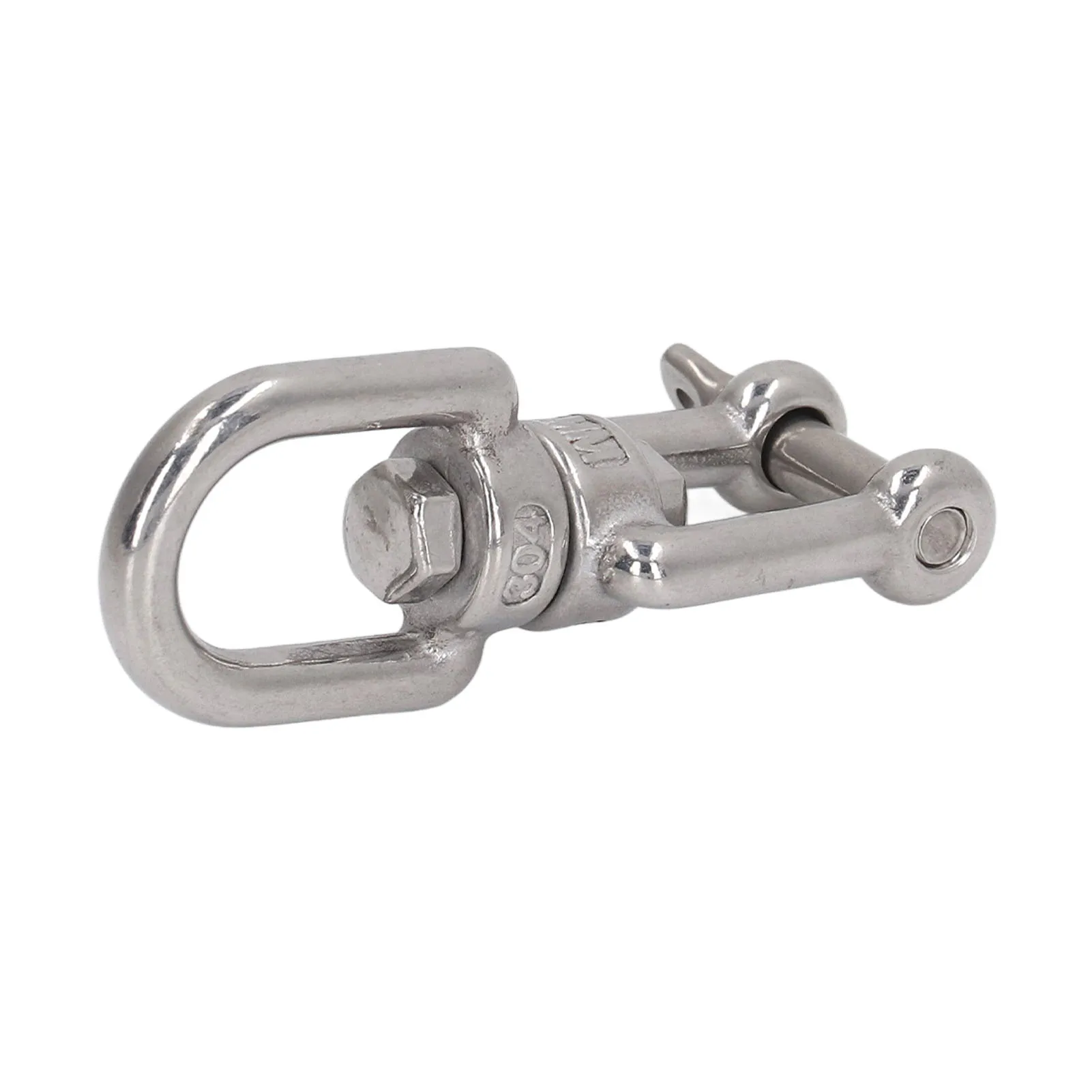Rolling Shackle Device Sturdy Construction 304 Stainless Steel Heavy Duty Double Jaw Shackle For Yoga Chair For Climbing Rope double jaw shackle