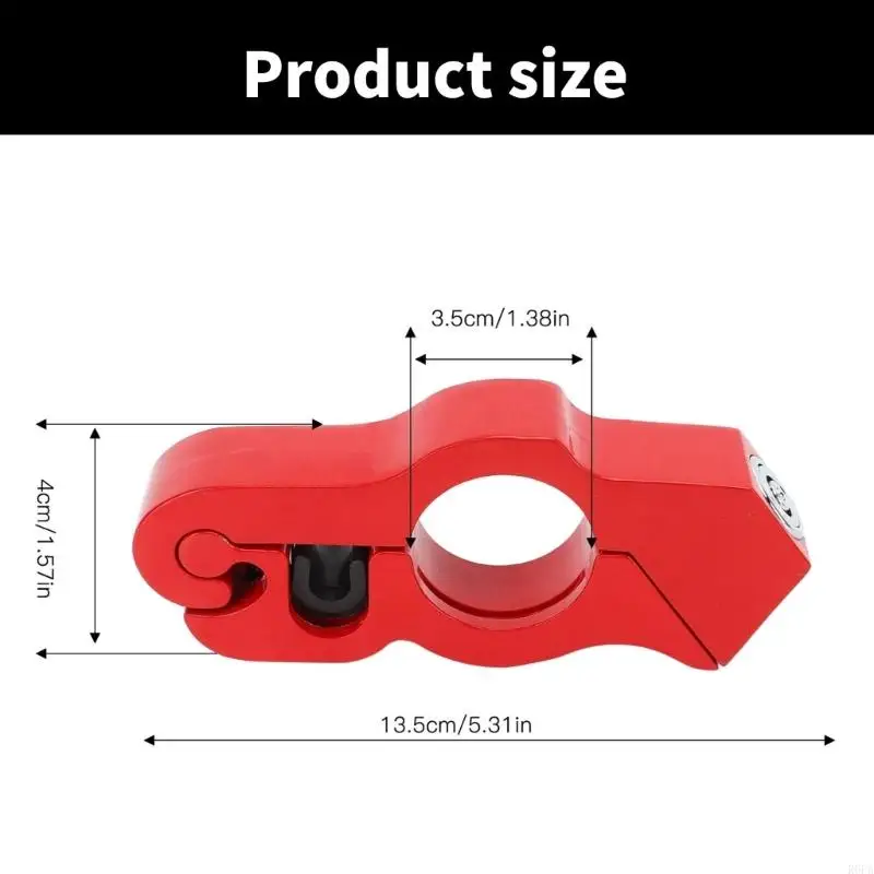 Compact Motorcycle Front Wheel Brake Clutch Lock Easy to Use Motorcycle Brake Lock Safety Gear Simple Install for Bikes