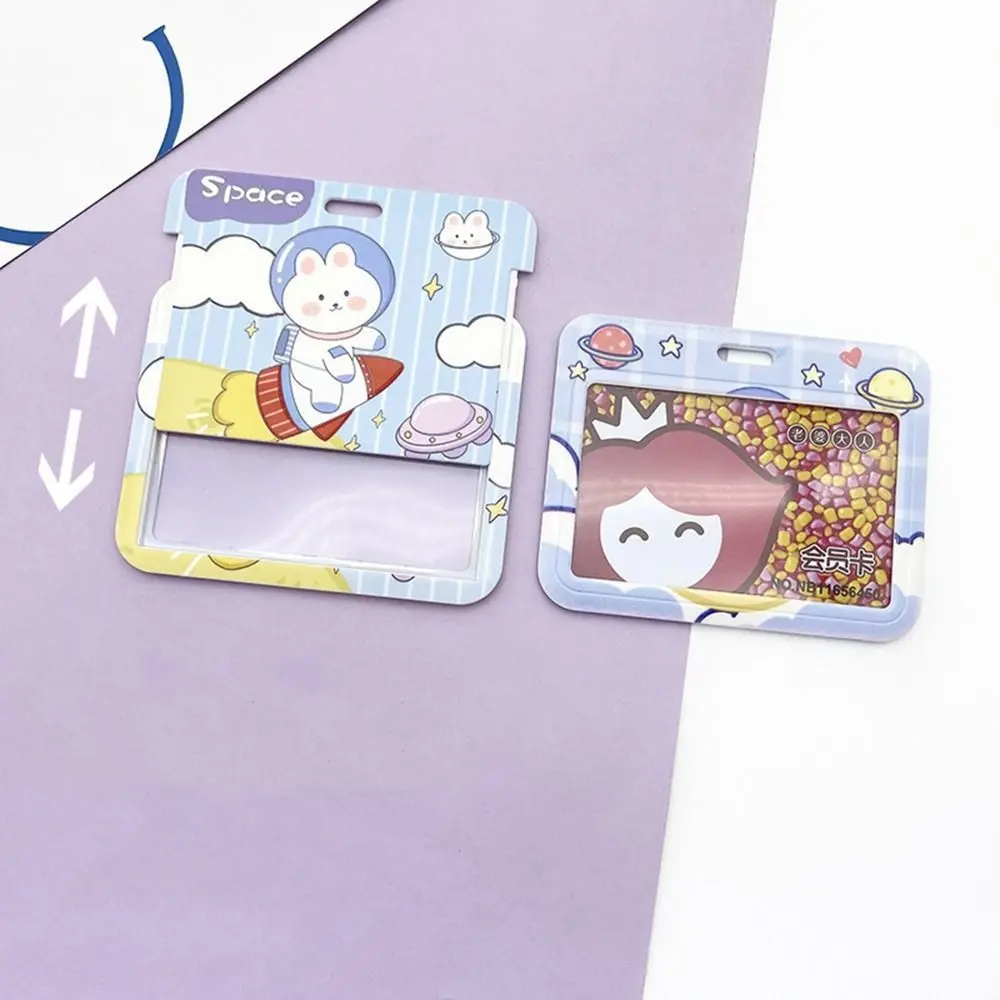 

Holders Printing Credit ID Card Cover Space Polyester Card Access Control Card Case Card Storage Cover Cartoon Card Holders