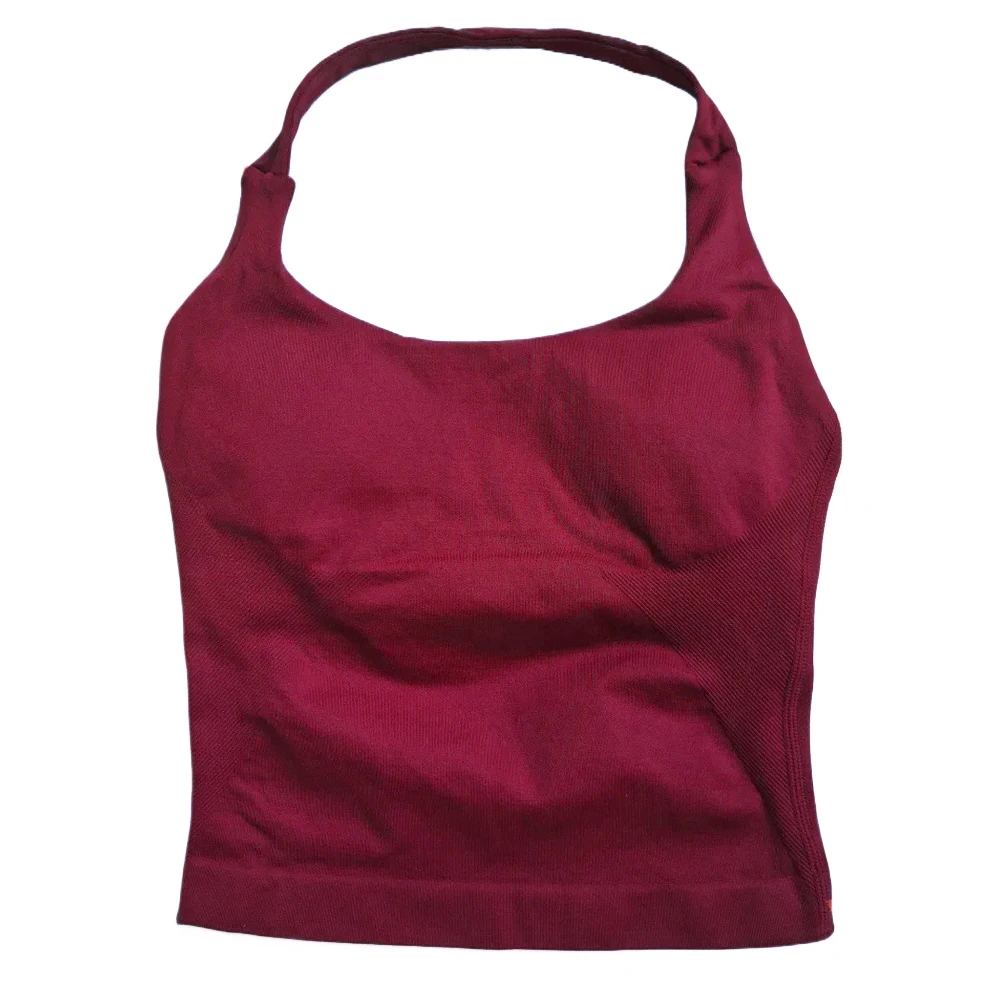 ตัวเลือกสินค้า เสื้อโยคะ Strappy Crop Top วัสดุ Seamless ใส่ออกกำลังกาย