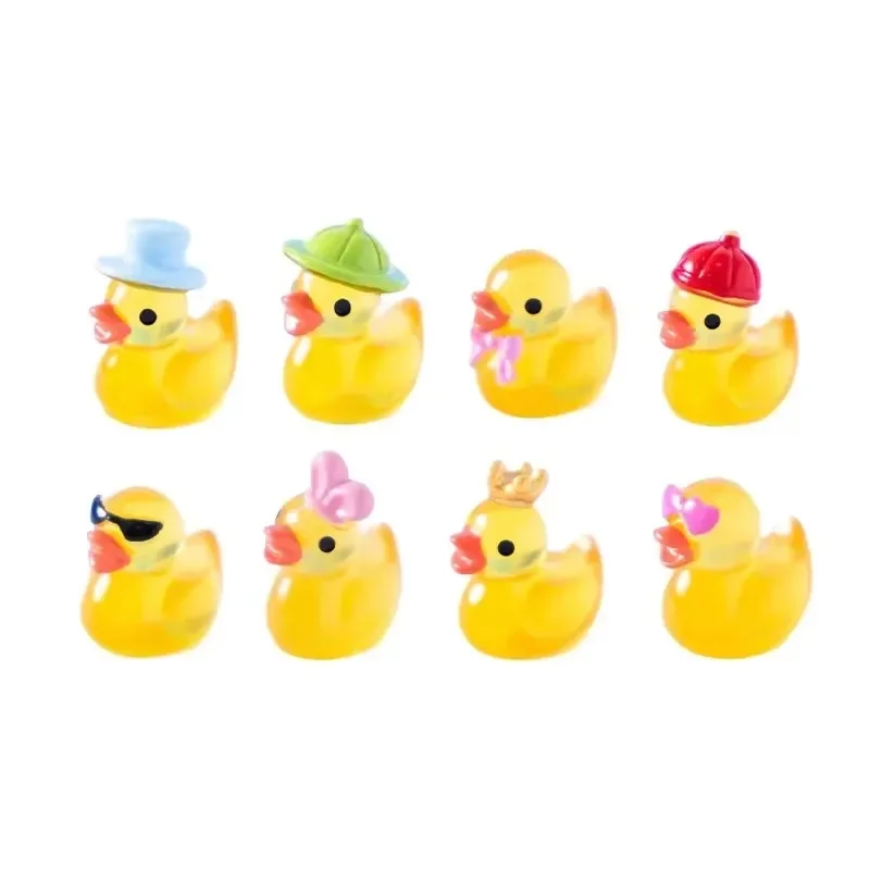 Mini Luminous Duck Ornament 100/50PCS