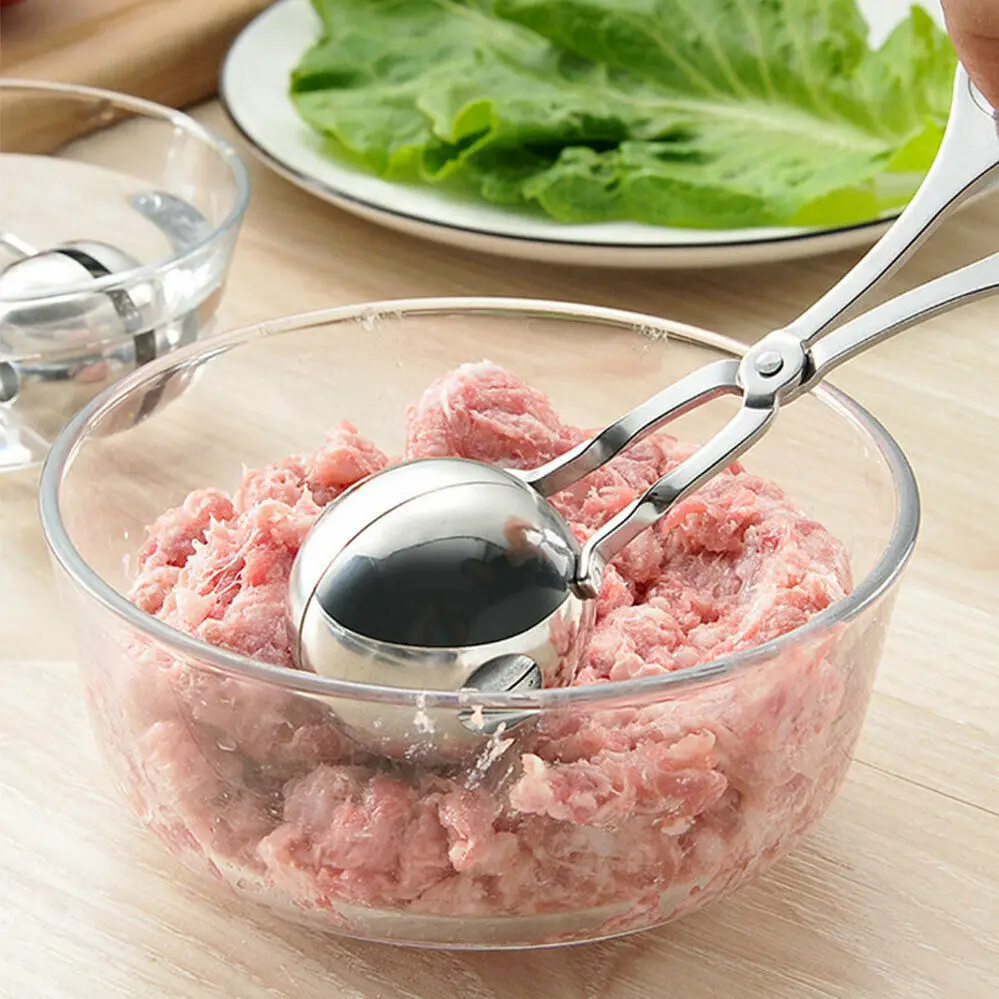 

Meat Baller Meatball Maker Non-Stick Stuffed Meatball Mould Clip Melon Baller Tongs Spoon Meat Cookie Dough Scoop Maker Mold