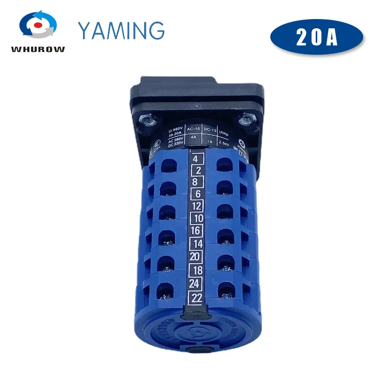 20a 660v, cabeamento seletivo de fio duplo com mudança de voltagem