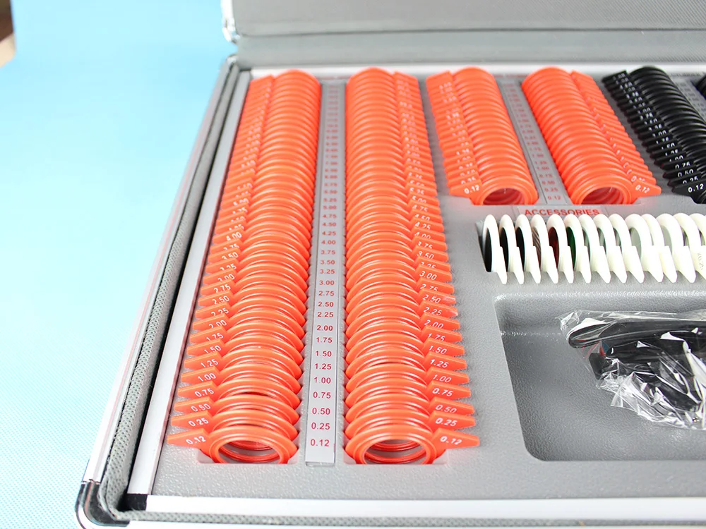 266 Trial lens set Optical trial lens case Plastic rim Aluminum case Free trial frame included