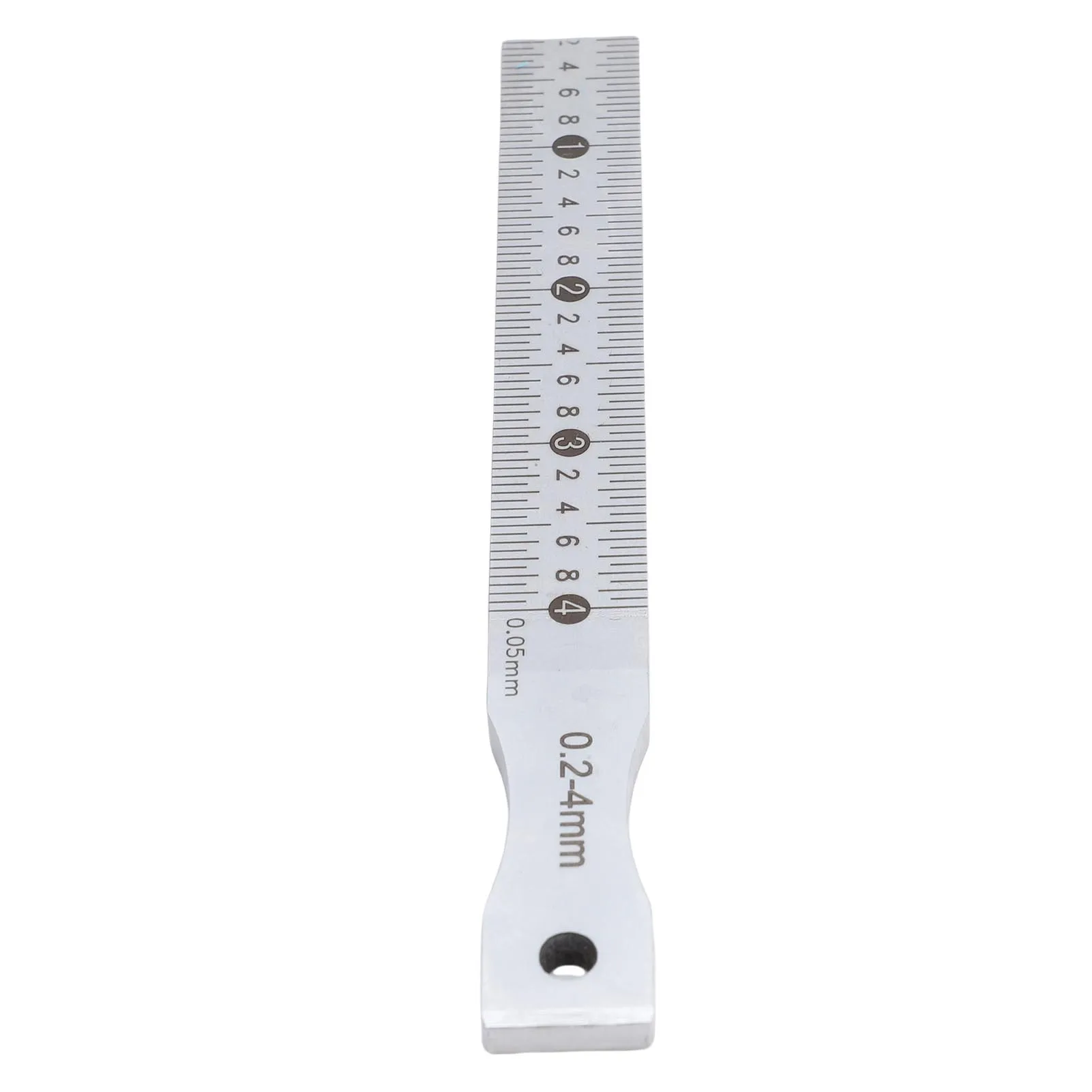 Stainless Steel Gap Gage 0.2-4mm Range 0.05mm Accuracy Multifunctional Taper Gage for Construction Railroads Taper Gage 0.2-4mm