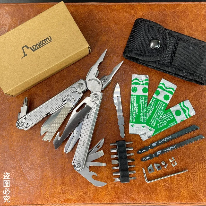 DAKOYU DK30 7CR 고경도 EDC 접이식 펜치 조합 도구, 야외 장비, 휴대용 멀티툴