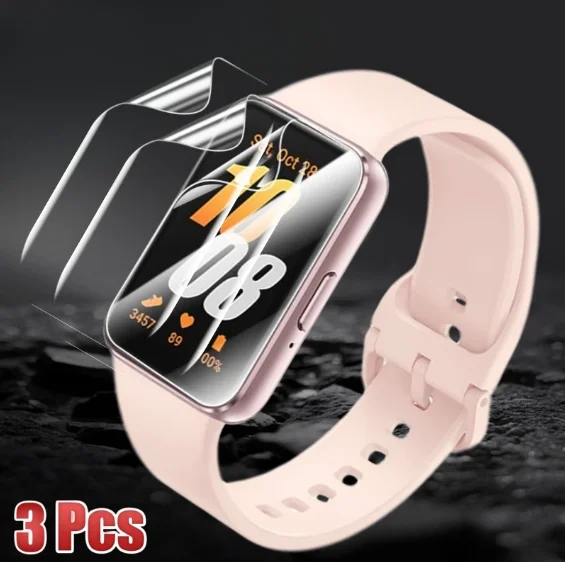 Dual-Purpose Silicone Strap with Screen Protector for Fitness Tracker Wristbands
