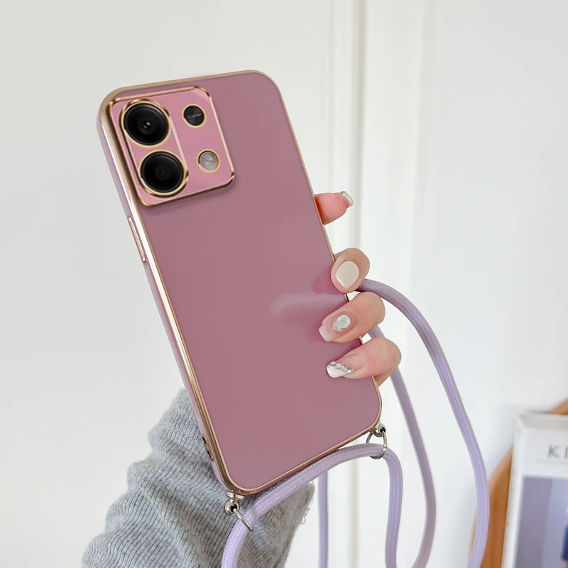 Crossbody Necklace Strap Cord Lanyard Plating Phone Case Cover