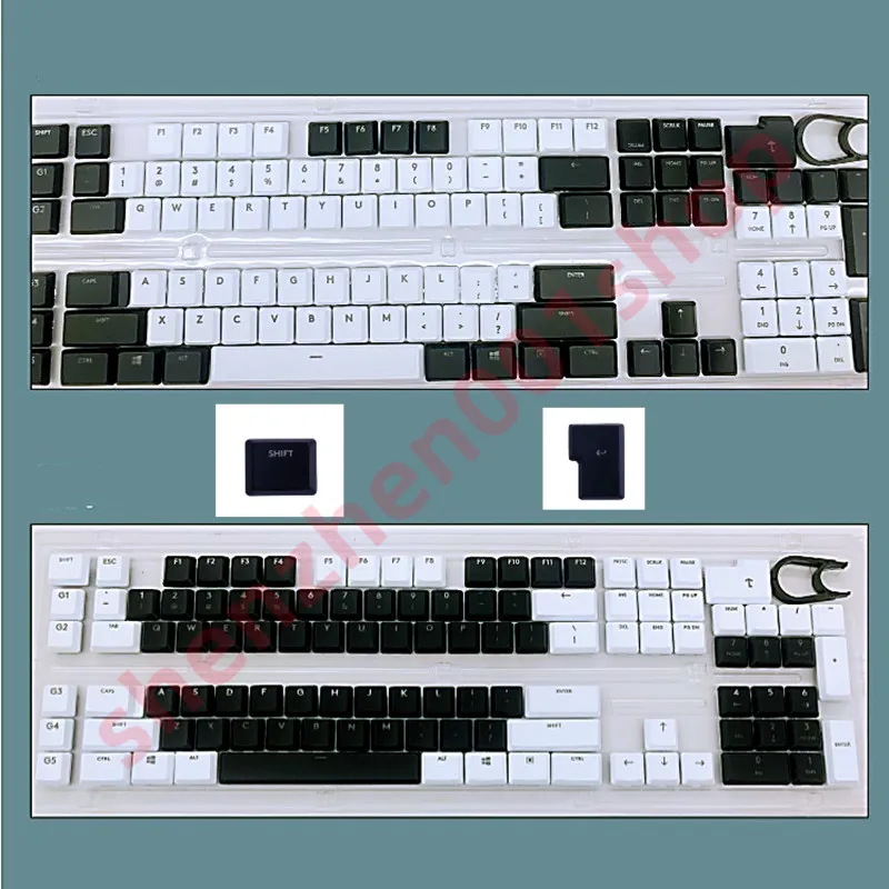 A full set 109pcs + 2pcs KeyCaps for Logitech G813 G913 G815 G915 US UK
