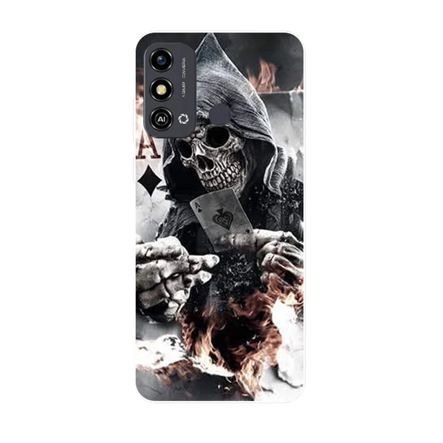 Funda Silicona Transparente Para Zte Blade A53 Pro Diseño Otoño