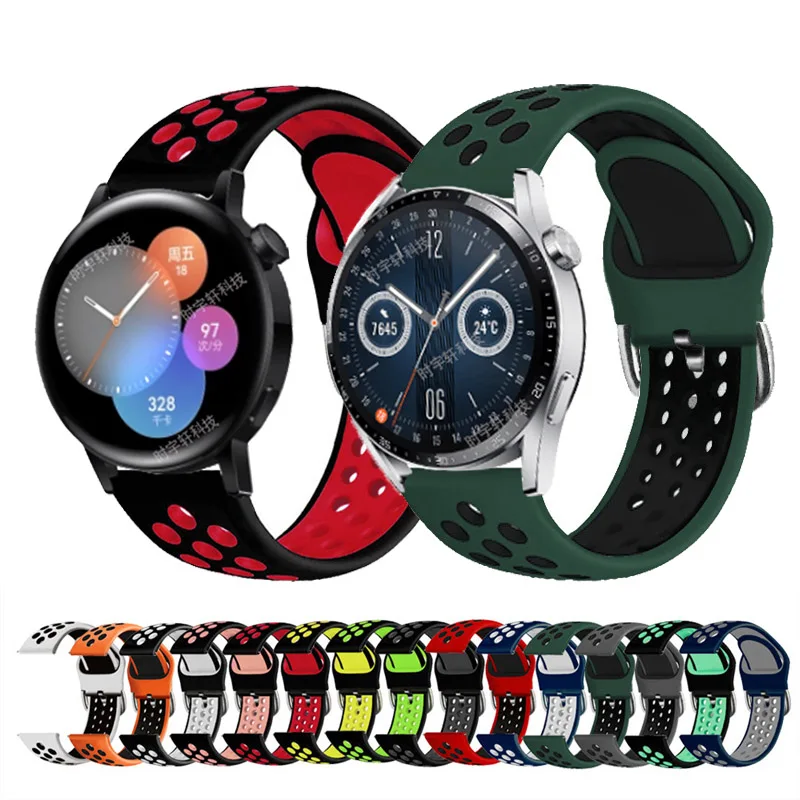 Pasek Do Zegarka 20Mm 22Mm Dla Huawei Watch Gt2 Gt 3 42Mm 46Mm Silikonowy Pasek Do Huawei Gt 2 Pro/Gt Runner/2E Bransoletka