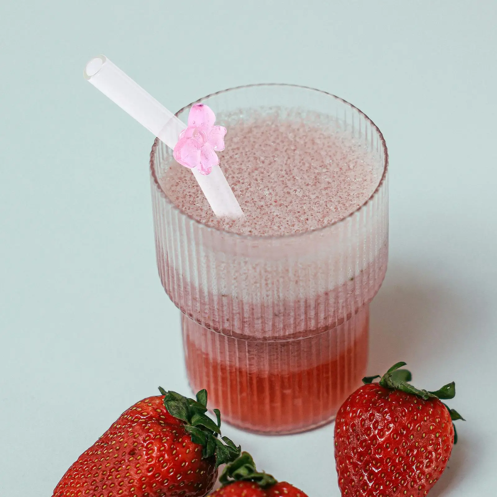 Reusable Glass Straw Bow Glass Straw Transparent Bow Straw Eco-friendly Drinking Cute Smoothie MilkTea Juice Beverage home reusable glass straw
