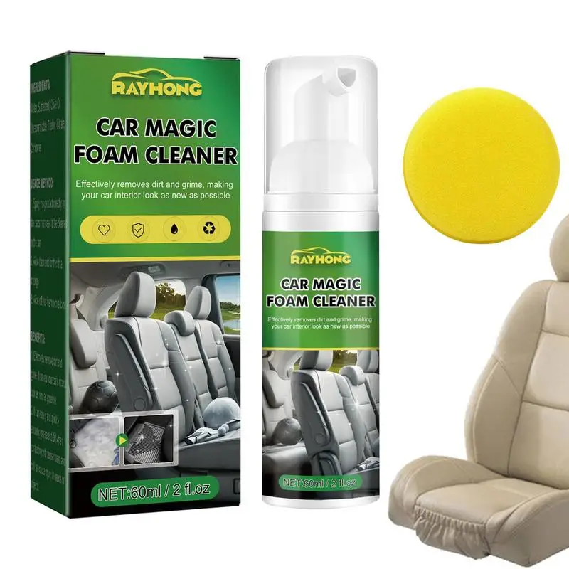 

Car Seat Cleaner Agent Auto Multipurpose Glass Rubber Metal Sponge Cleaning Spray For Car Seat House Kitchen Washing Accessories