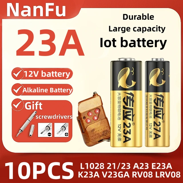 23A 12V battery for Rolling doorbell emote control Instrument Battery L1028  21/23 A23 E23A K23A 23 a Dry Alkaline Battery - AliExpress
