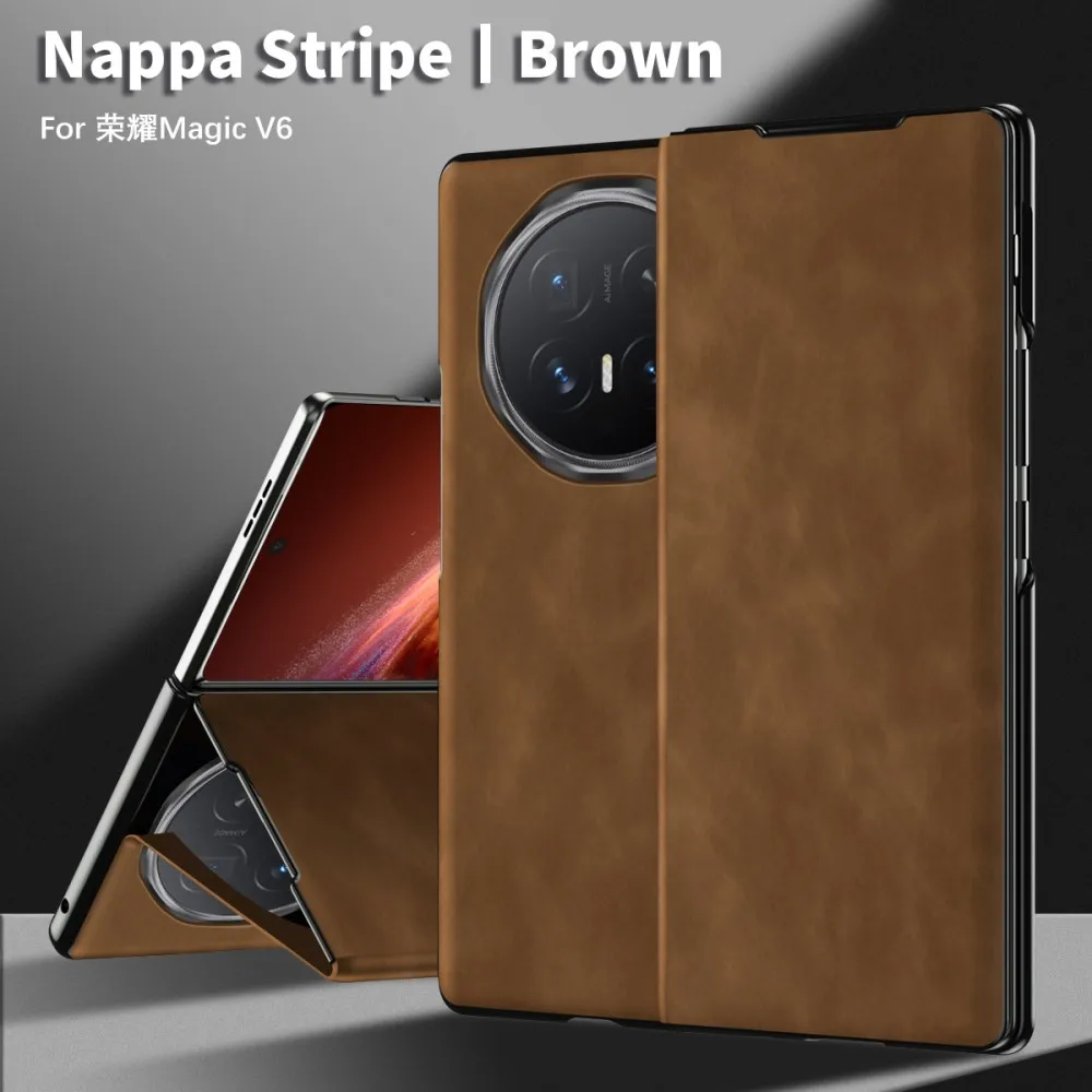 Solid Color Flip PU Leather Phone Case - Holder Design Protective Shell Back Cover