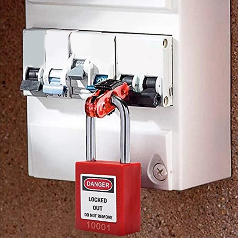 9 PCS Lockout Tagout Locks Tags Set Keyed Different Safety Padlocks Lockout Station Lock Out Tag Out Kit