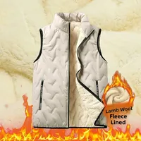 Men's down Vest Thiened Fce Autumn Winter Wear Resistant Svel Jaet Youth Faion Casual Outerwear Coat