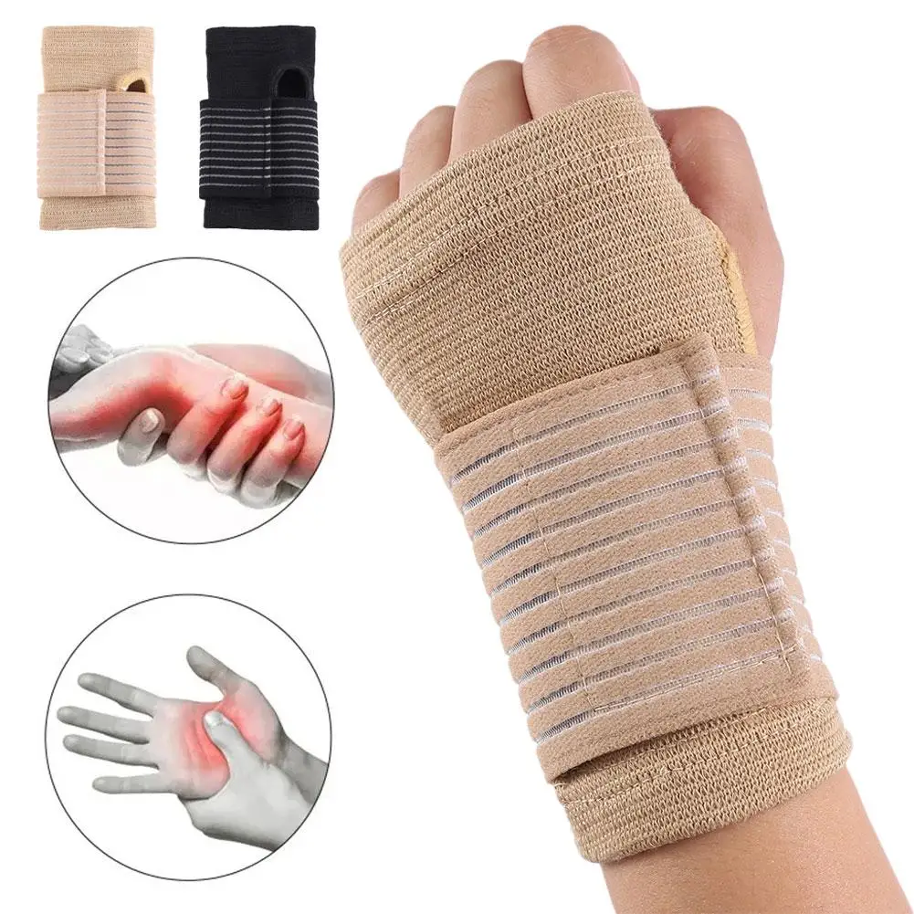 1 Pair Anti-slip Wrist Support Gym Wrist Palm Protector Carpal Unisex Sports Safety Muscle Tendonitis Pain Tunnel Protect R J9Z9