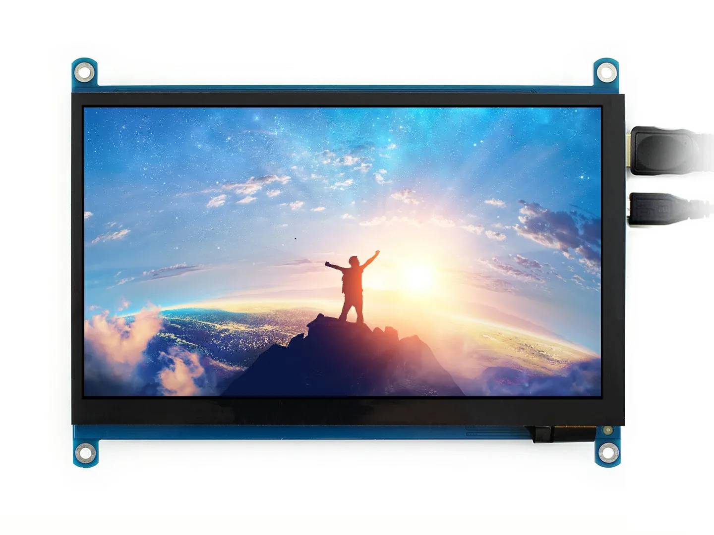 Waveshare 7 inch HDMI LCD (H) Computer Monitor 1024*600 IPS Capacitive Touch Screen Supports Raspberry Pi Jetson Nano Win10 etc raspberry pi