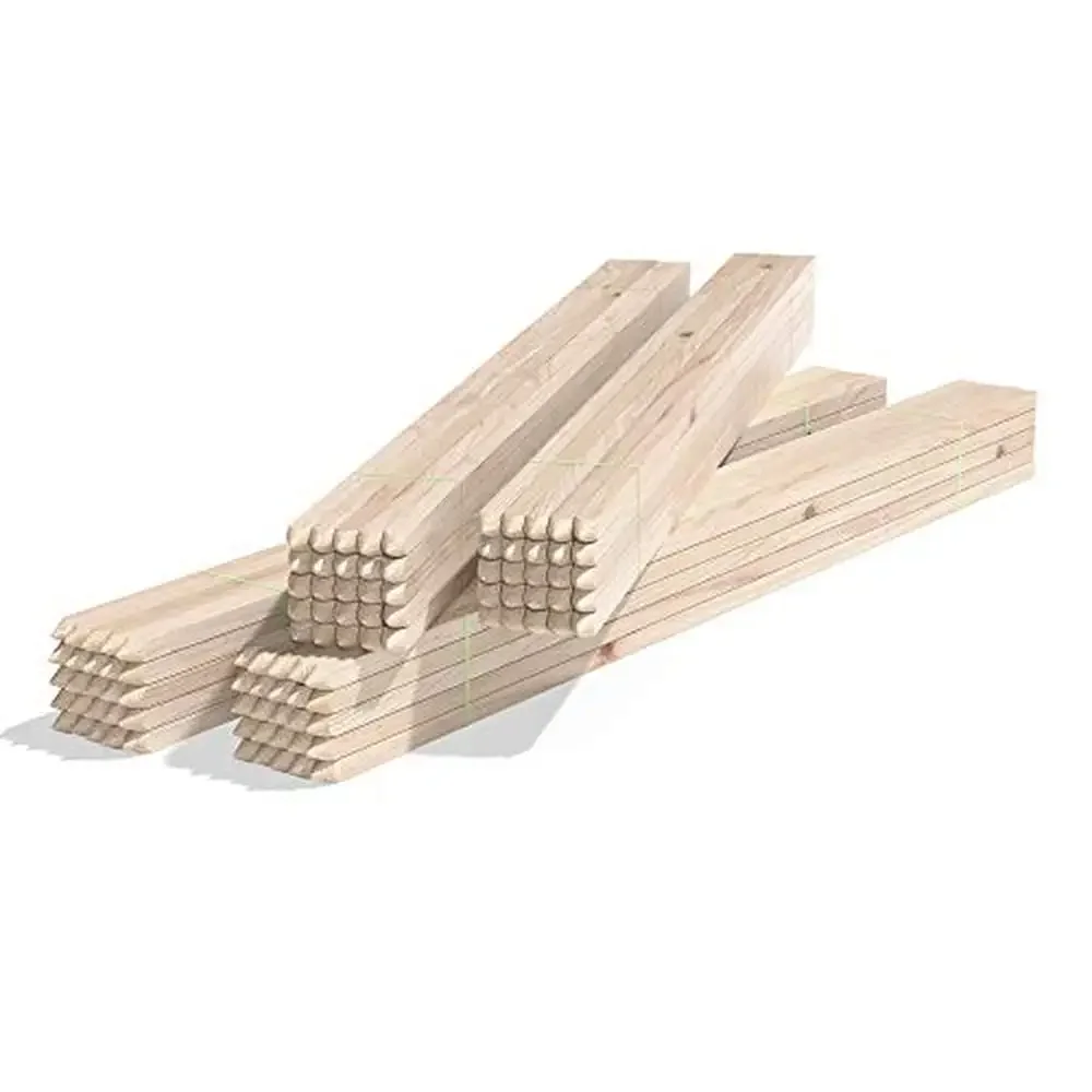 Wooden Garden Plant Stakes 42" Sign Post Supports 100-Pack Pointed End Easy Installation Versatile All Plants Durable Wood