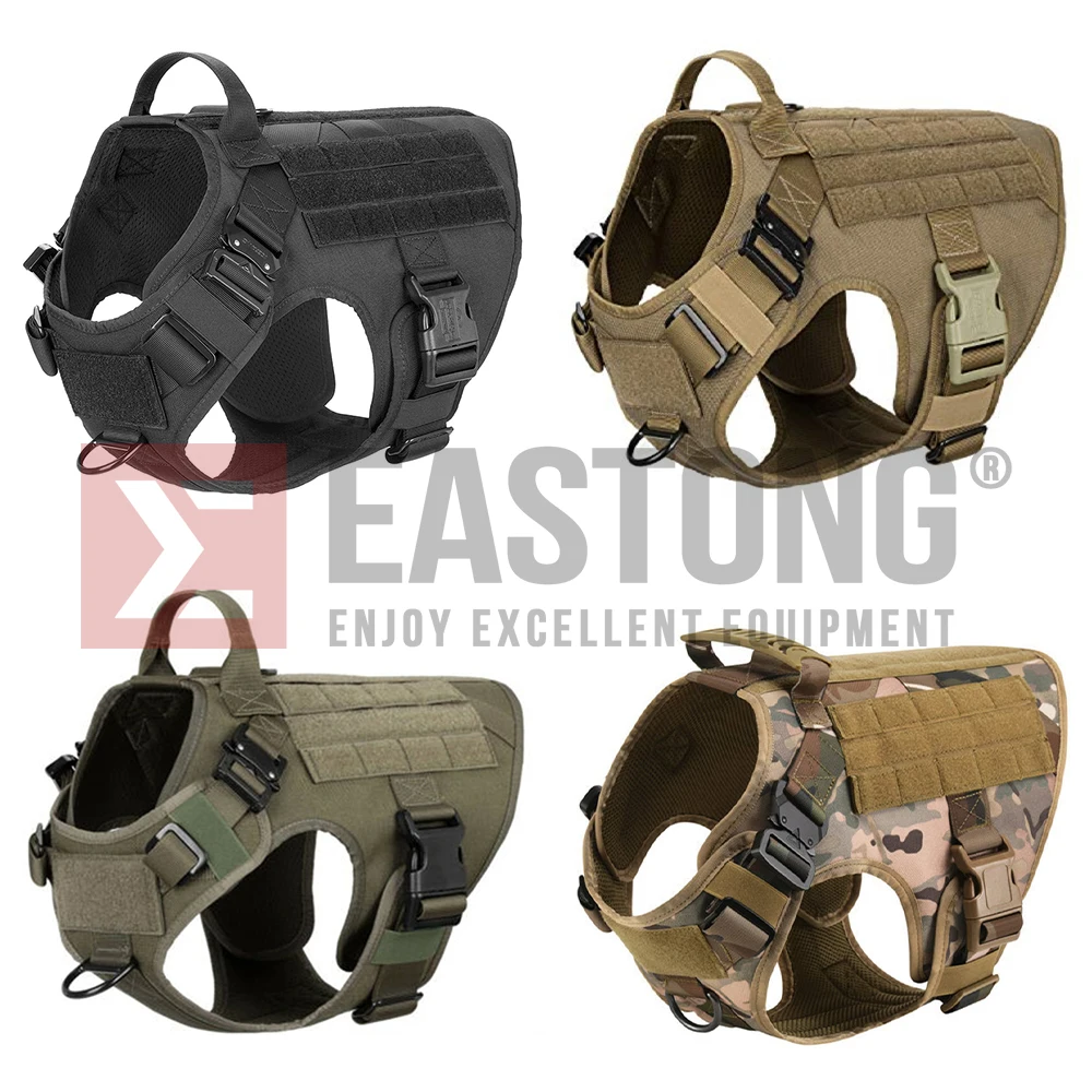 Tactical Dog Harness Military K9 Training Dog Harness for Large German Shepherd Accessories for Walking Hiking Training pet harness leash set,pet harness set,pet leash set