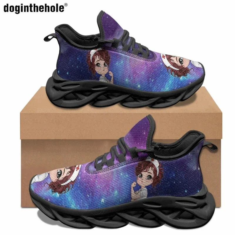 Plus Size48 Casual Shoes Fashion Star Sky Flat Shoes Comfortable Breathable Outdoor Sports Shoes Nurses Day Gift