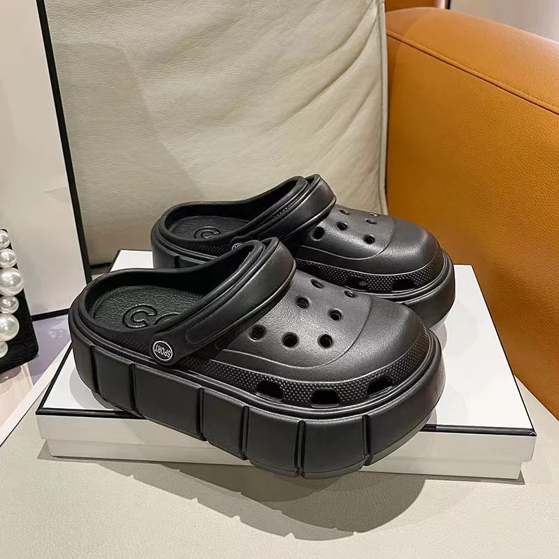 2024 Platform Sandals Summer Women Slippers 6cm Wedges Sandals Outdoor Clogs Thick Street Beach Slide Flip Flops Garden Shoes 4