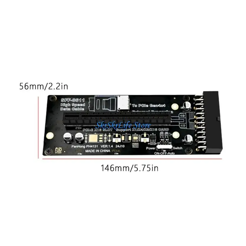 E65E SFF 8612 확장 키트 보드 및 디스플레이 장치용 정보 라인 포함)